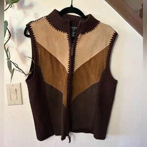 Vintage Planet and Co genuine leather vest